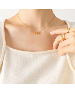 Simple Style Stars Titanium Steel Necklace Fine Plating Necklace