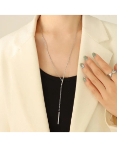 Simple Style Stainless Steel Geometric Titanium Steel Necklace Plating Necklaces