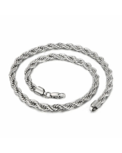 Solid Color Plating Stainless Steel Necklaces Twist Stainless Steel Necklace 