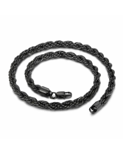 Solid Color Plating Stainless Steel Necklaces Twist Stainless Steel Necklace 