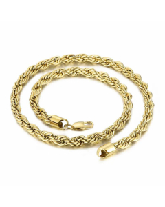 Solid Color Plating Stainless Steel Necklaces Twist Stainless Steel Necklace 