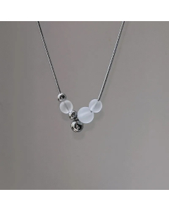 Simple Style Ball Stainless Steel Necklace Plating Stainless Steel Necklaces