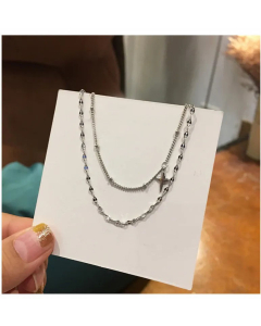 Fashion Star Stainless Steel Necklaces Fine Plating Titanium Steel Necklace Jewelry