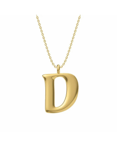 Fashion Style Letter Stainless Steel Pendant Necklace Plating Stainless Steel Necklaces 