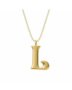 Fashion Style Letter Stainless Steel Pendant Necklace Plating Stainless Steel Necklaces 