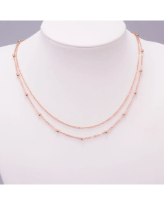 Plain Geometric Titanium Steel Layered Necklaces Plating Stainless Steel Necklaces Fashion Style