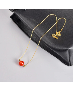 Vintage Style Plating Artificial Gemstones Stainless Steel Necklaces Geometric Titanium Steel Pendant Necklace 