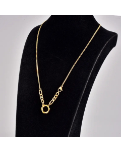 Simple Style Hexagon Titanium Steel Pendant Necklace Gold Plated Stainless Steel Necklaces