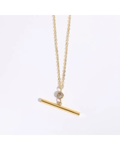 Fine Jewelry Geometric Pendent Plating Stainless Steel Necklace For Daily