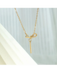 Simple Style Geometric Knot Titanium Steel Necklace Plating Stainless Steel Necklaces