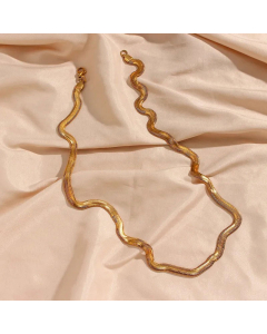 Plain Snake Bone Chain Stainless Steel Necklace Plating Fine Jewelry Supplier On Colorza