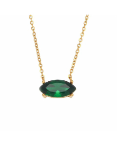 Sweet Solitaire Stainless Steel Necklace Inlaid Zircon Stainless Steel Necklaces
