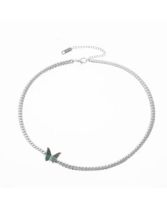 Simple Style Butterfly Stainless Steel Choker Necklaces Plating Stainless Steel