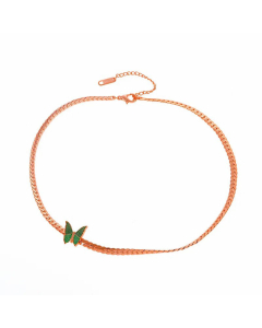 Simple Style Butterfly Stainless Steel Choker Necklaces Plating Stainless Steel