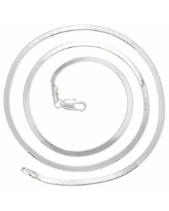 Fashion Solid Color Stainless Steel Necklace Plain Flat Chain Necklaces