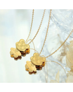 Cute Little Tiger Titanium Steel Necklace Plating Stainless Steel Necklaces