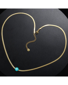 Fashion Plating Stainless Steel Necklaces Round Devil's Eye Stainless Steel Necklace 