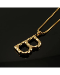 Fashion 26 Letter Pendant Titanium Steel Necklace Stainless Steel Necklaces