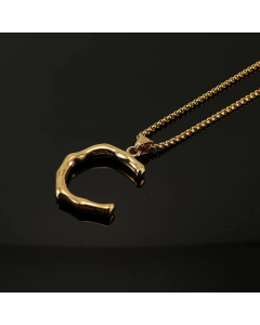 Fashion 26 Letter Pendant Titanium Steel Necklace Stainless Steel Necklaces