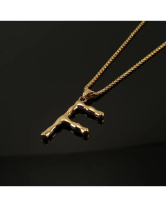 Fashion 26 Letter Pendant Titanium Steel Necklace Stainless Steel Necklaces