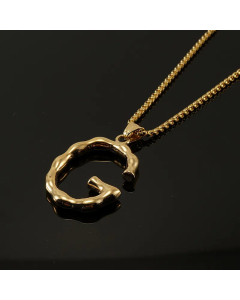Fashion 26 Letter Pendant Titanium Steel Necklace Stainless Steel Necklaces