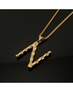 Fashion 26 Letter Pendant Titanium Steel Necklace Stainless Steel Necklaces