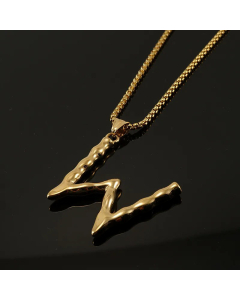 Fashion 26 Letter Pendant Titanium Steel Necklace Stainless Steel Necklaces