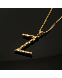 Fashion 26 Letter Pendant Titanium Steel Necklace Stainless Steel Necklaces
