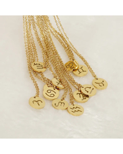 Simple Style Constellation Titanium Steel Necklace Stainless Steel Necklaces