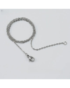 Plain O-Shaped Chain Stainless Steel Necklace Solid Color Gold Plated Stainless Steel Necklaces