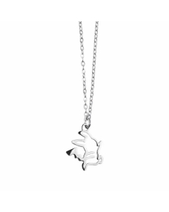 Cute Cartoon Pikachu Titanium Steel Pendant Necklace Gold Plated Hollow Out Stainless Steel Necklaces