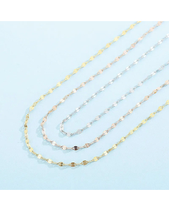 Plain Solid Color Titanium Steel Necklace Plating Stainless Steel Necklaces Fine Quality