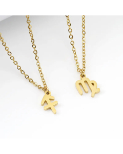 Fashion Constellation Stainless Steel Titanium Steel Necklace Plating Stainless Steel Necklaces