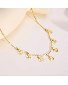 Round Geometric Stainless Steel Necklace Plating Fine Quality For Daily Dressup
