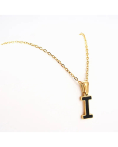 Gold Plated Stainless Steel Necklaces Letter Stainless Steel Pendant Necklace 
