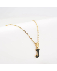 Gold Plated Stainless Steel Necklaces Letter Stainless Steel Pendant Necklace 