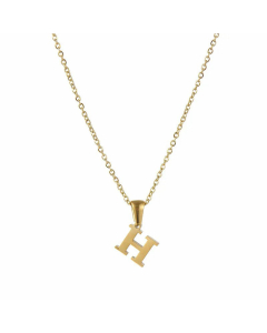 26 Letter Stainless Steel Pendant Necklace Plating Stainless Steel Necklaces 