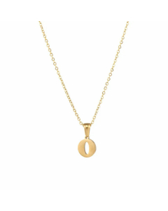 26 Letter Stainless Steel Pendant Necklace Plating Stainless Steel Necklaces 