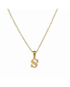 26 Letter Stainless Steel Pendant Necklace Plating Stainless Steel Necklaces 