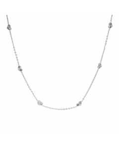 Non-Fading Heart Shape Stainless Steel Necklace Plating Finished Fine Quality 