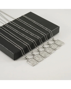 Fashion Plating Stainless Steel Necklaces Letter Stainless Steel Pendant Necklace 