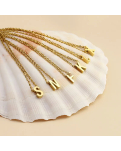 Fashion Letter Stainless Steel Pendant Necklace Plating Stainless Steel Necklaces