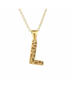 Fashion Patchwork Stainless Steel Necklaces Letter Stainless Steel Necklace 