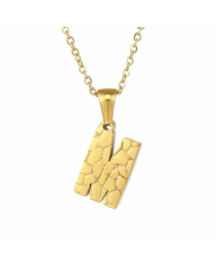 Fashion Patchwork Stainless Steel Necklaces Letter Stainless Steel Necklace 