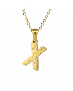 Fashion Patchwork Stainless Steel Necklaces Letter Stainless Steel Necklace 