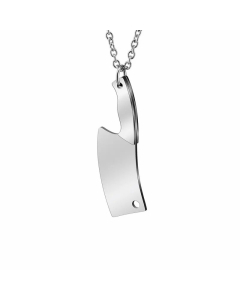 Exaggerated Plating Stainless Steel Necklaces Kitchen Knife Stainless Steel Necklace 