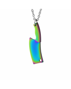 Exaggerated Plating Stainless Steel Necklaces Kitchen Knife Stainless Steel Necklace 