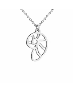 Daily Starfish Conch Seahorse Stainless Steel Necklace Plating Stainless Steel Necklaces-Steel Color-01