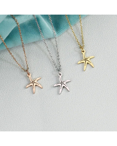 Daily Starfish Conch Seahorse Stainless Steel Necklace Plating Stainless Steel Necklaces