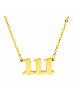 Fashion Plating Chain Stainless Steel Necklaces Number Stainless Steel Titanium Steel Necklace 